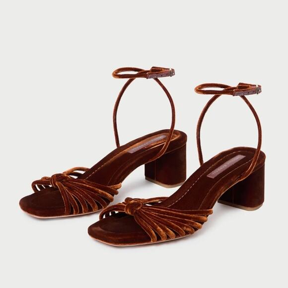 Loeffler Randall Olivia sienna knot sandal 7.5 $295 - Picture 1 of 10
